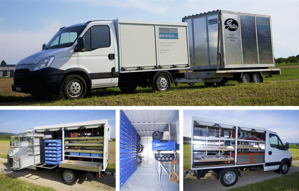 Werkstattwagen Bächtold GmbH mit Gates Schlauchservice